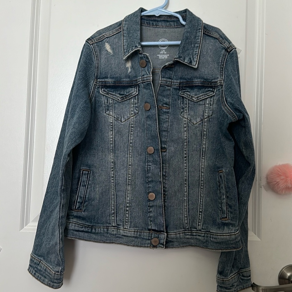 Used Denim Jacket Girls Large 10-12
